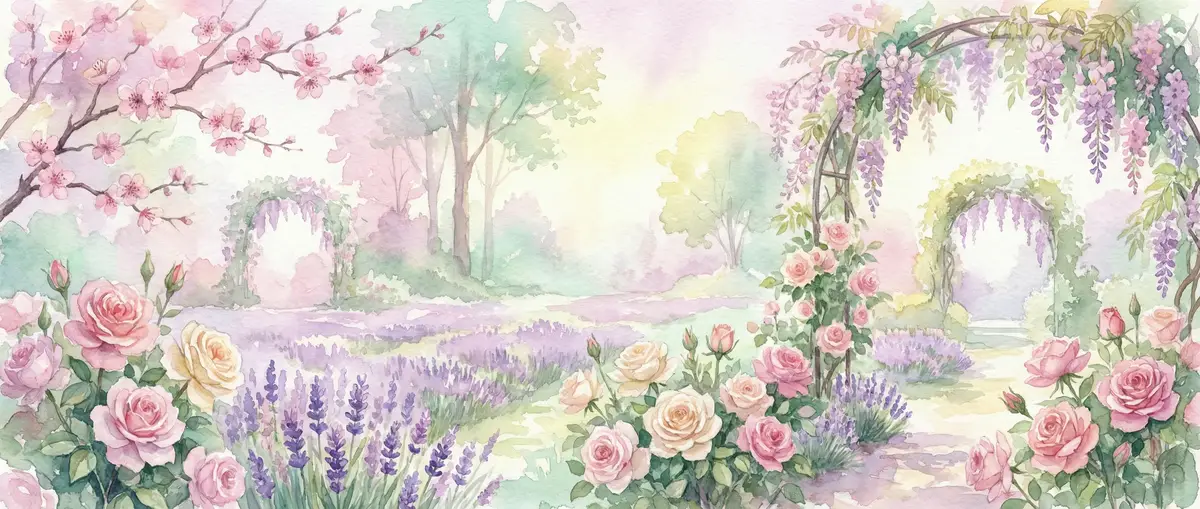 花园话题 - 浪漫花园场景